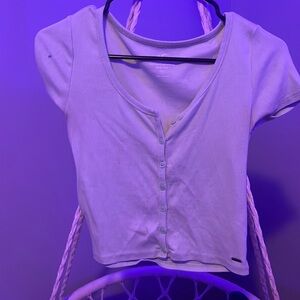 hollister sage green button up